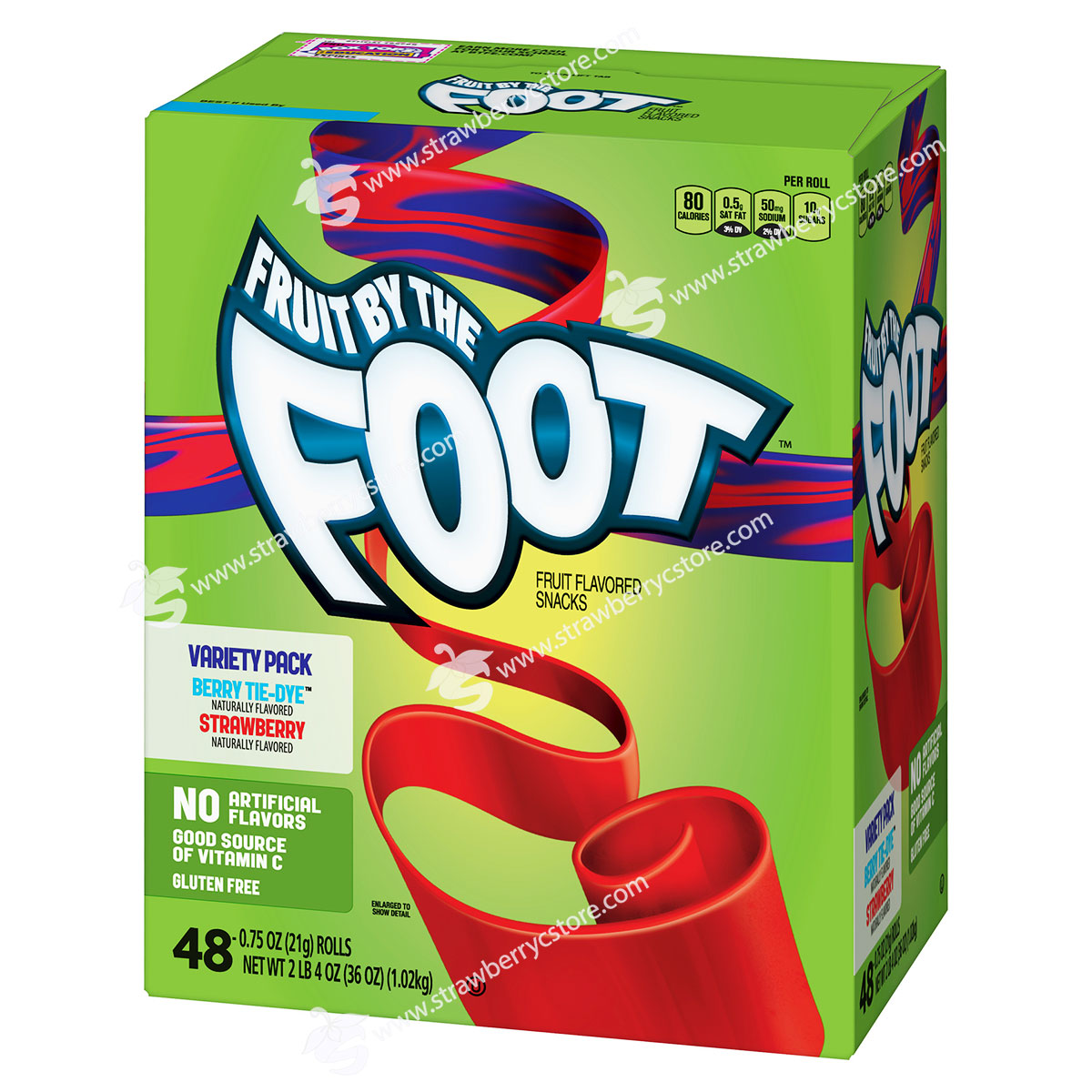 Kẹo Dẻo Trái Cây Nhiều Loại Cuộn Fruit by the Foot Variety Pack, Hộp 1.02 Kg (36 Oz.) 2 Lb. 4 Oz., 48 Cuộn 3