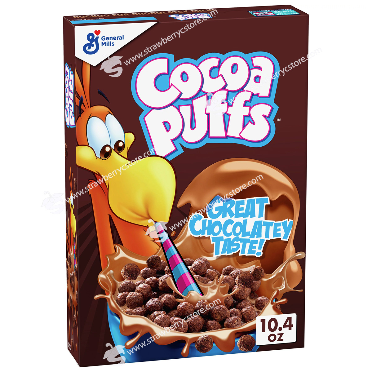 Ngũ Cốc Ăn Sáng Vị Socola General Mills Cocoa Puffs Chocolate Breakfast  Cereal, Hộp 294G (10.4 Oz.) - Strawberry C-Store