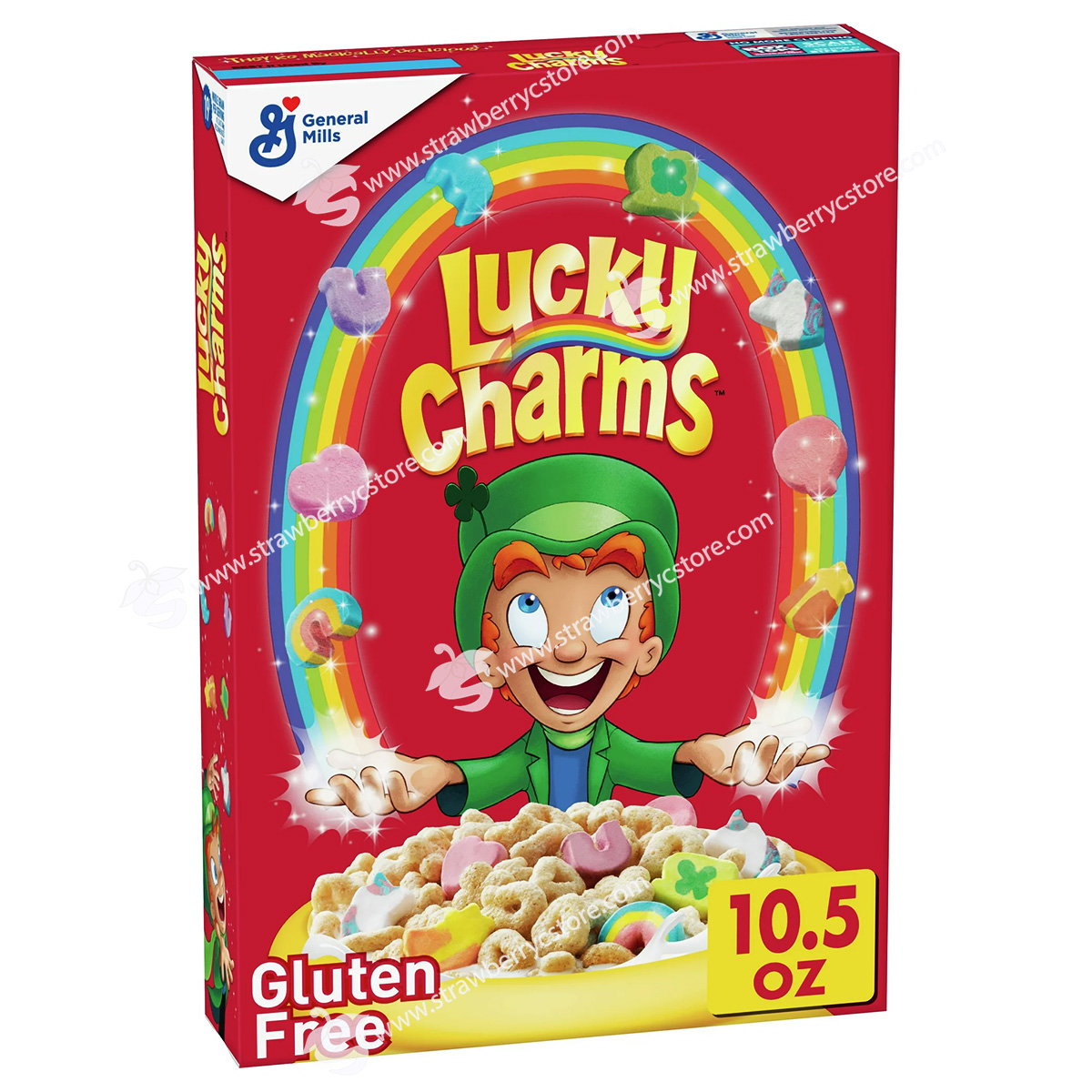 Ngũ Cốc Ăn Sáng Với Kẹo Xốp Dẻo General Mills Lucky Charms™ Magic Gems  Gluten Free Original Breakfast Cereal With Marshmallows, Hộp 297G (10.5  Oz.) - Strawberry C-Store
